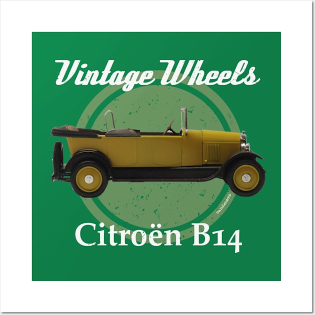 Vintage Wheels - Citroën B14 Wall Art by DaJellah